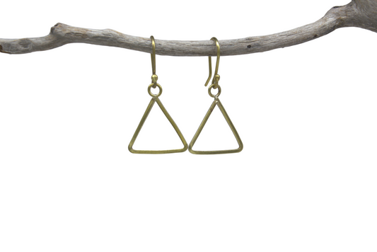 Triangle Necklace & Earrings Set