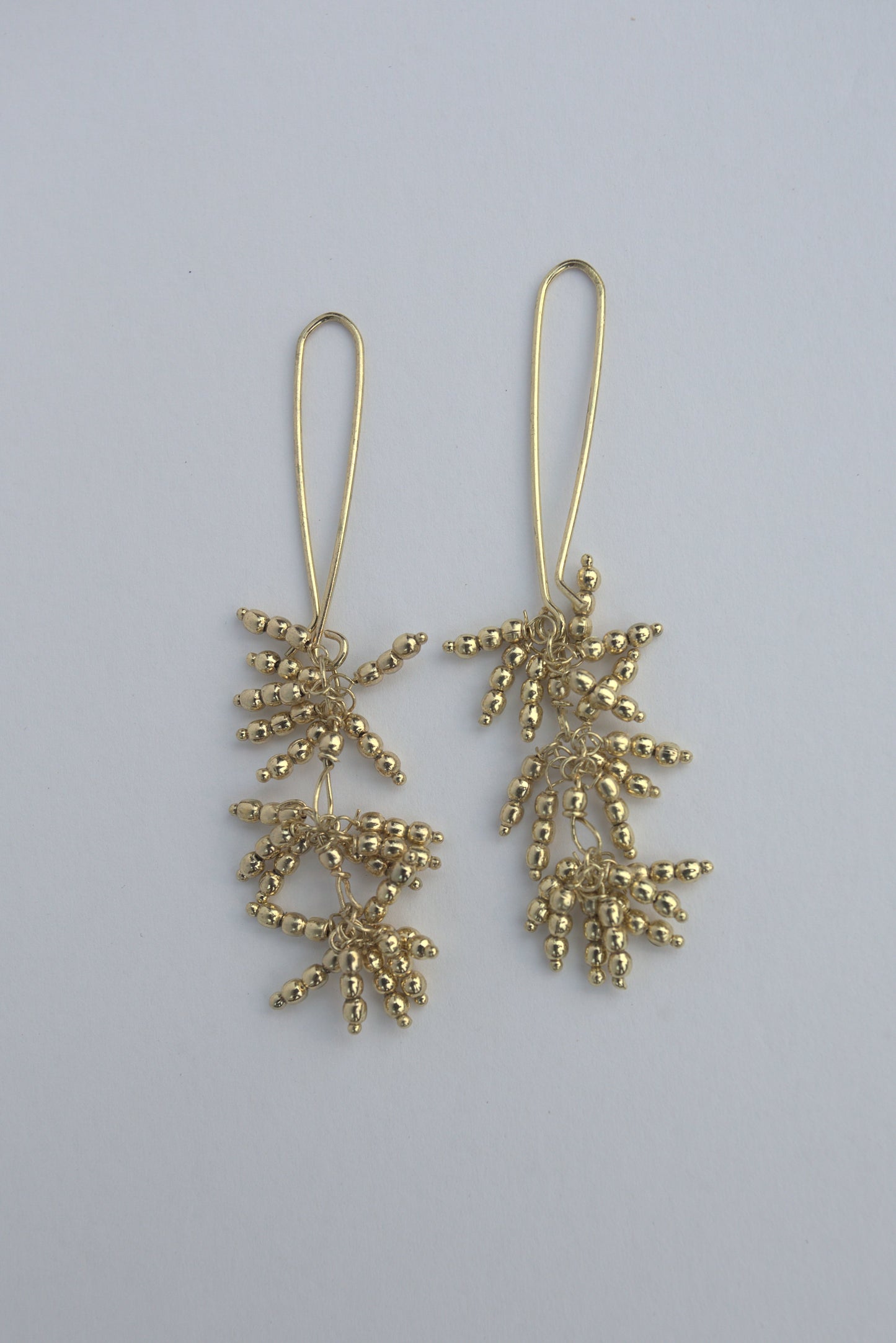 Brass Bead Earings