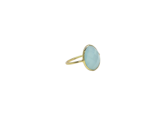Aqua Glass Ring