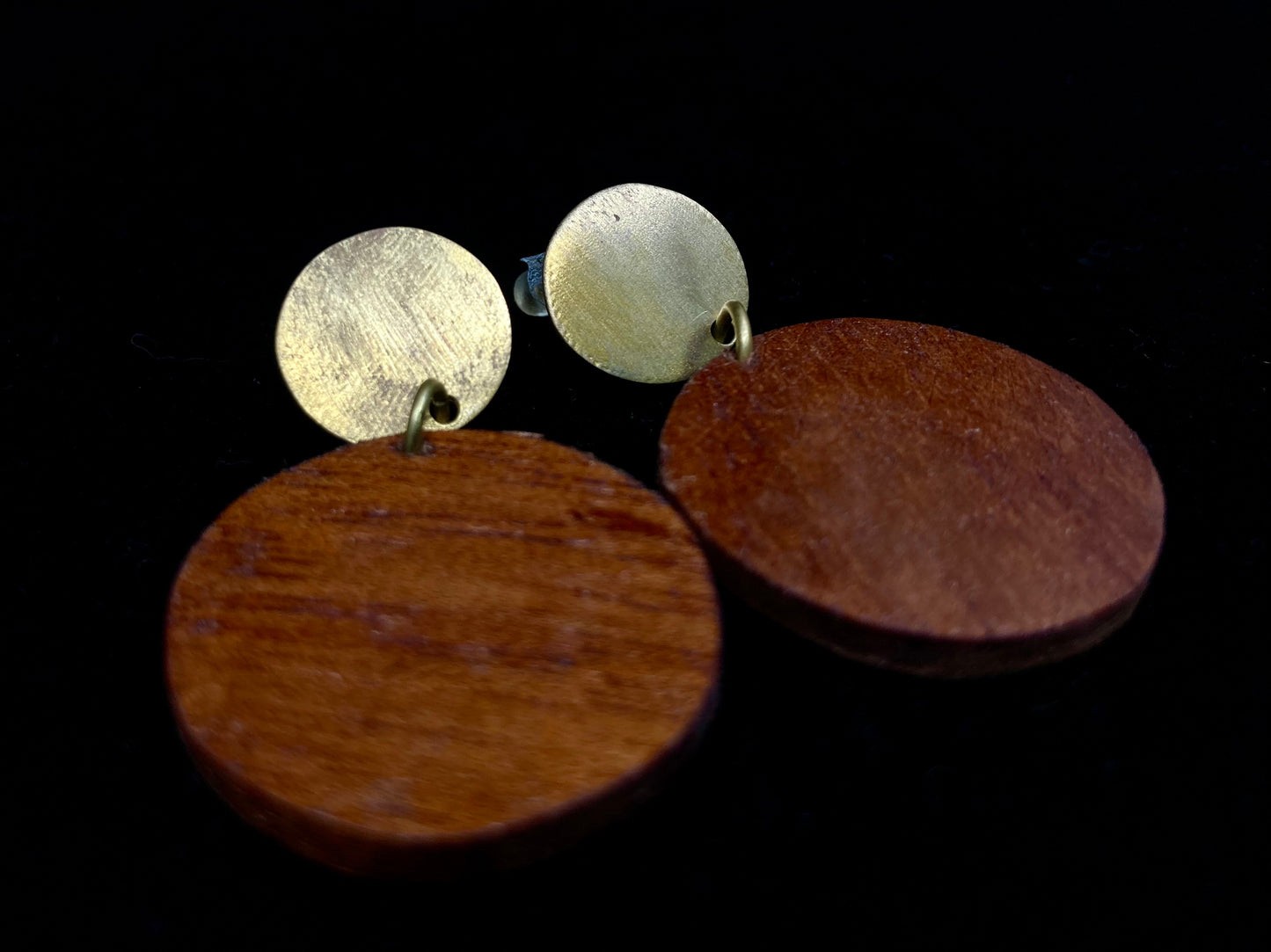 Wooden Pendant Earrings
