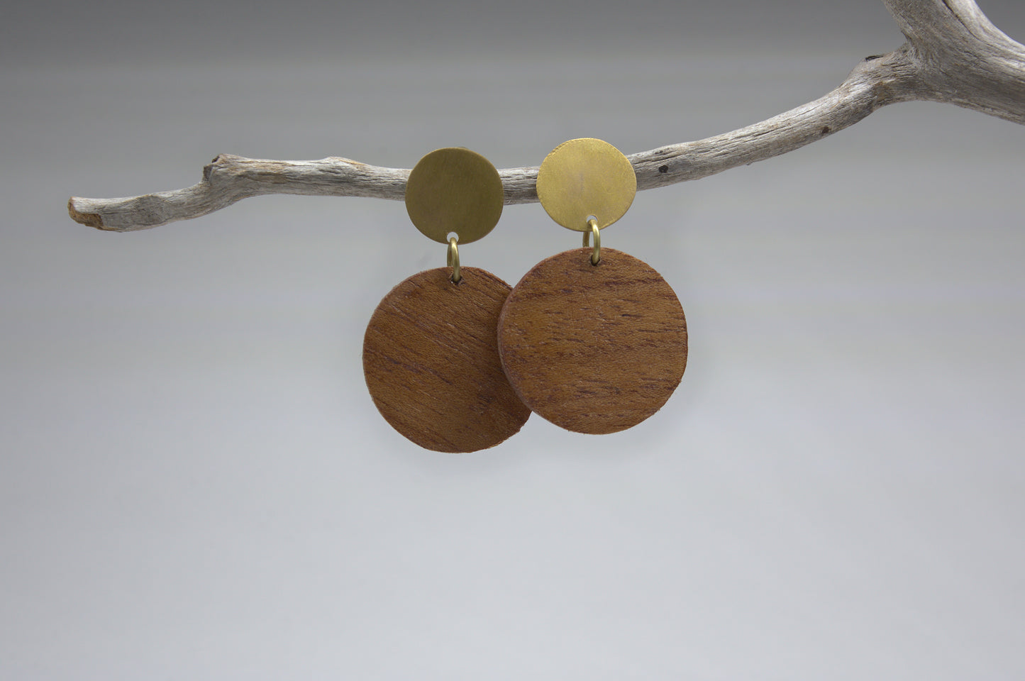 Wooden Pendant Earrings