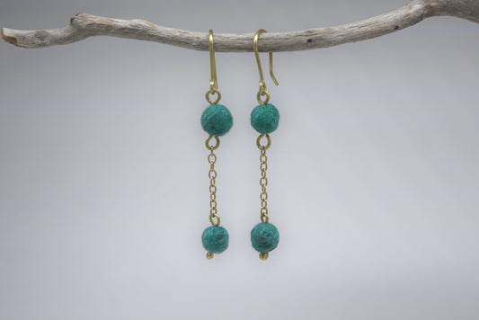 Thread Ball Earings