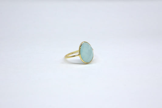 Aqua Glass Ring