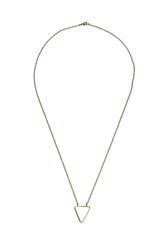 Triangle Necklace & Earrings Set